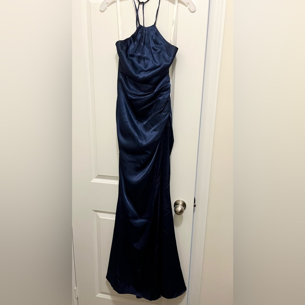 Signature Midnight Blue Halter Dress